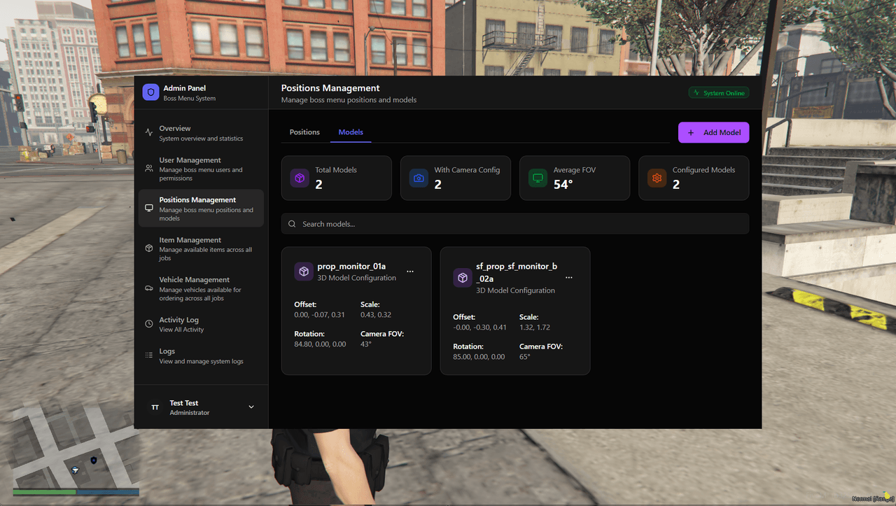 3D model configuration with gizmo