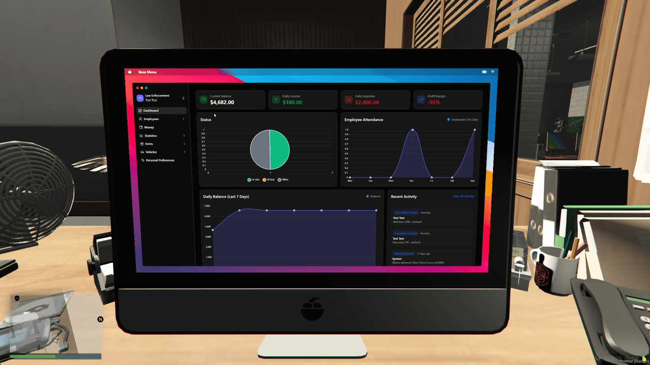 Beautiful macOS-Inspired Interface